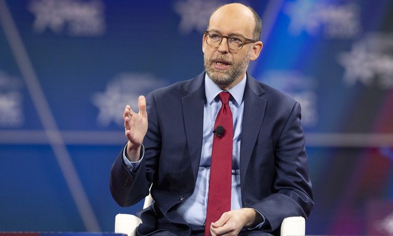 Russ Vought, the former Director of the White House Office of Management and Budget, speaks at CPAC 2020