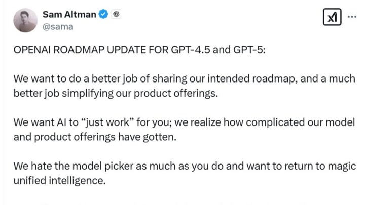 OpenAI CEO, Sam Altman discussing the GPT roadmap.