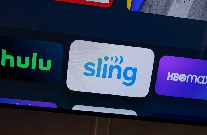 Sling TV logo on Apple TV.