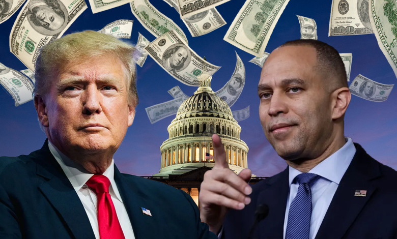 House Minority Leader Hakeem Jeffries is among the Democrats flirting with a government shutdown standoff amid GOP infighting.