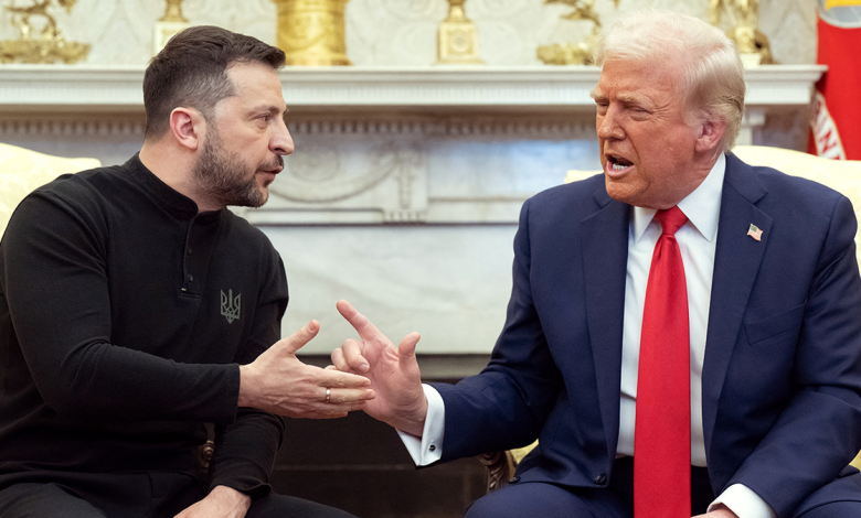 Trump and Zelenskyy clashing