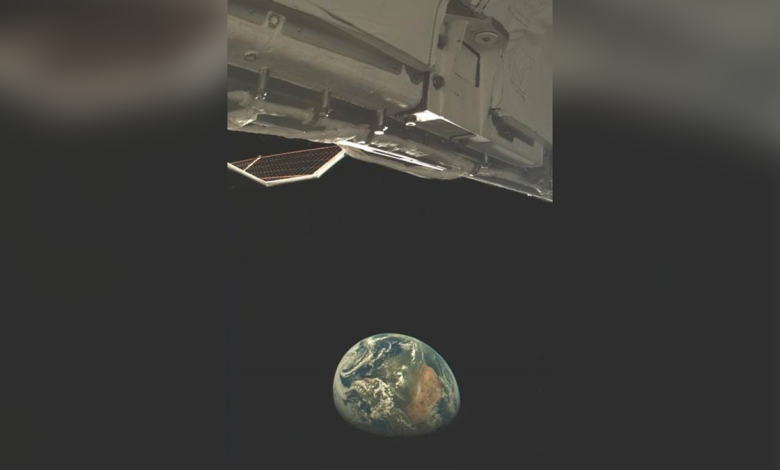 Picture of Earth taken by X-37B in orbit