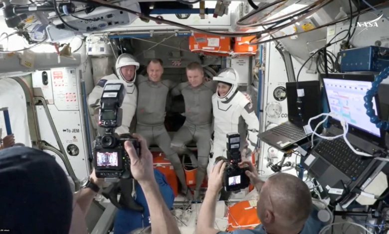 Watch astronauts return on SpaceX capsule after months on the ISS