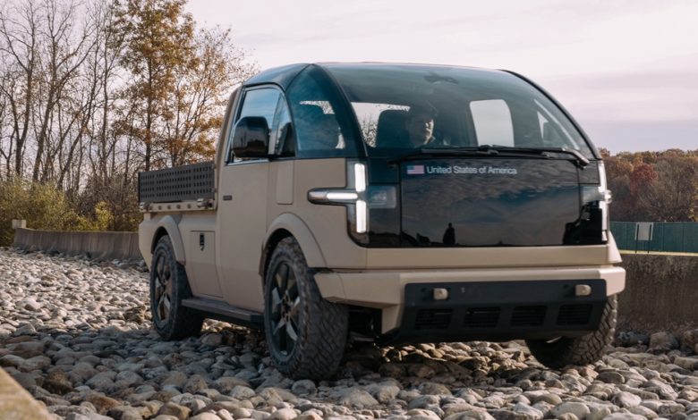 Canoo Light Tactical Vehicle for use by US Army