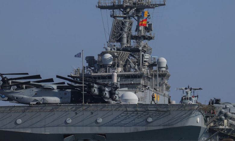 USS Wasp in closeup shot