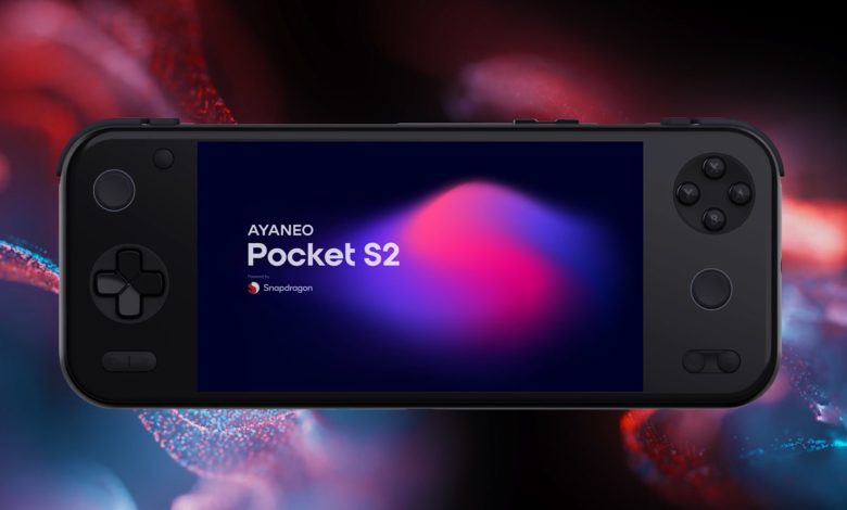 Ayaneo Pocket S2 handheld gaming console.