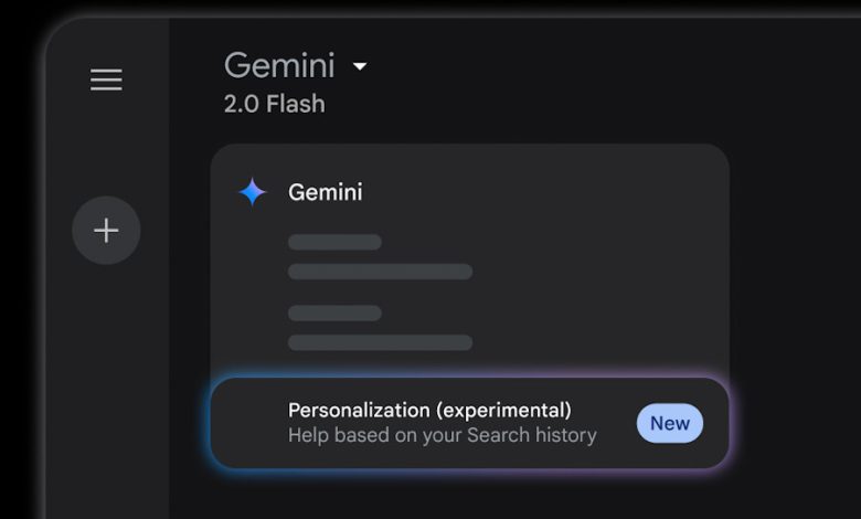 Gemini personalization feature.