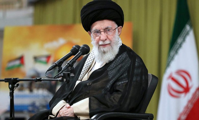 Iranian Supreme Leader Ayatollah Ali Khamenei speaks in Tehran