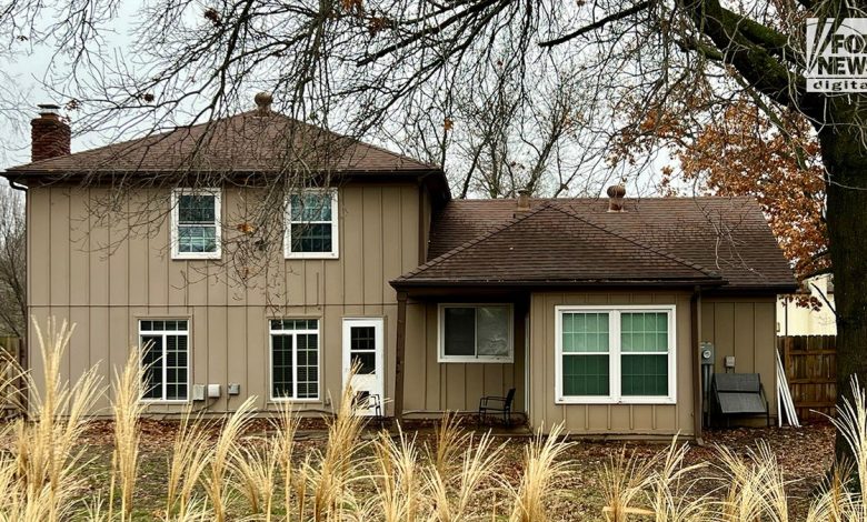 An exterior view of the porch of Jordan Willis’s home in Kansas City, Missouri