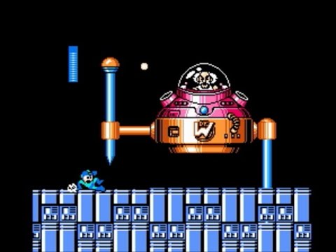 Mega man fighting wily in mega man 3.