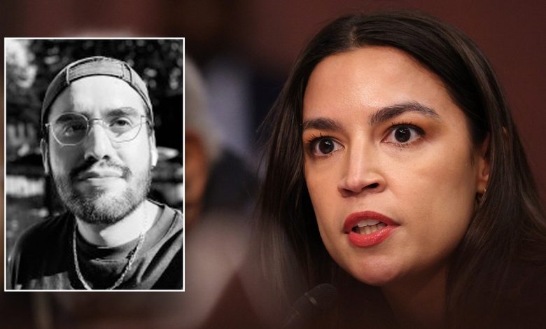 Former aide to Rep. Alexandria Ocasio-Cortez, D-N.Y., Diego de la Vega in a split image.