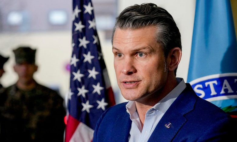 Hegseth press gaggle in Germany