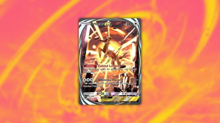 Arceus ex illustration in Pokemon TCG Pocket.