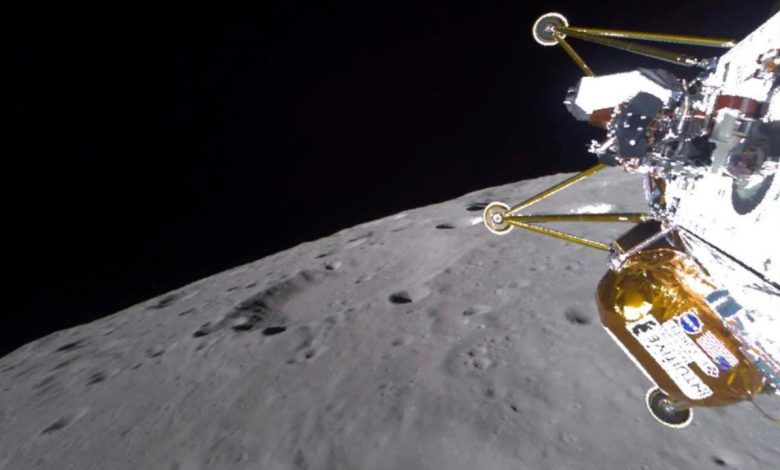 Lunar lander's status unknown after it touches down on the moon