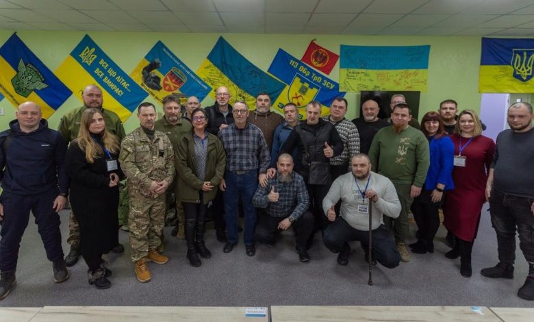 American Warrior Partnership and Ukrainian soldiers