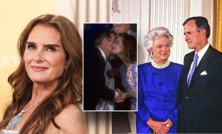 Brooke Shields once barged into George H.W., Barbara Bush's bedroom