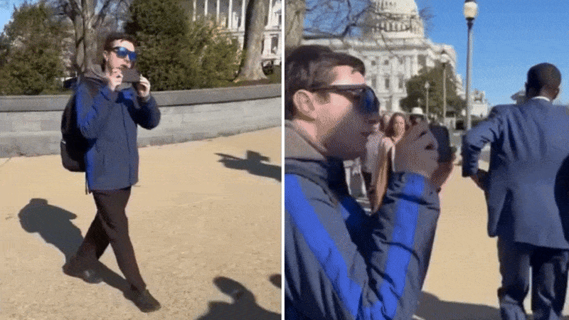 Rep. Tim Burchett, R-Tenn., on Capitol Hill responds to a troll