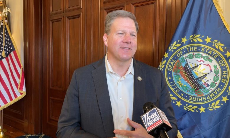 Republican Gov. Chris Sununu of New Hampshire is interviewed by Fox News Digital on his final full day in office on Jan. 8, 2025, at the State House in Concord.