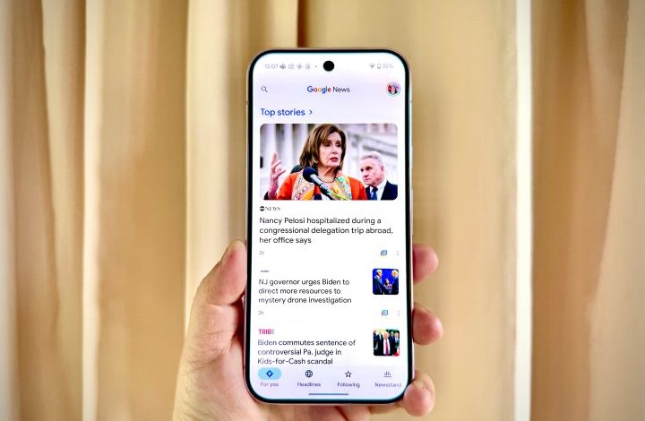 Google News on a Pixel 9 Pro.