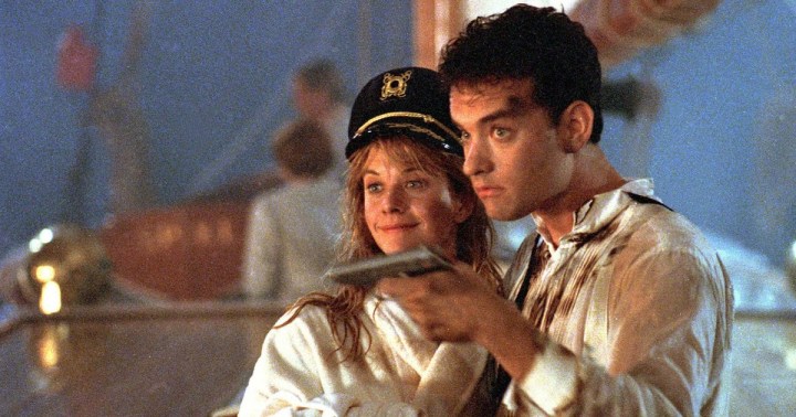 Meg Ryan and Tom Hanks in Joe Versus the Volcano.