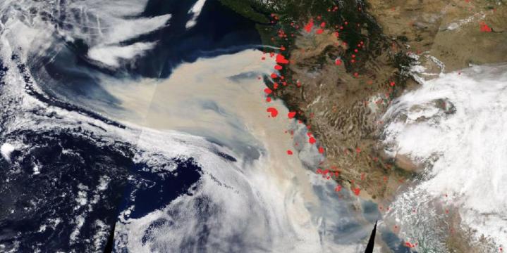 NASA wildfire detection