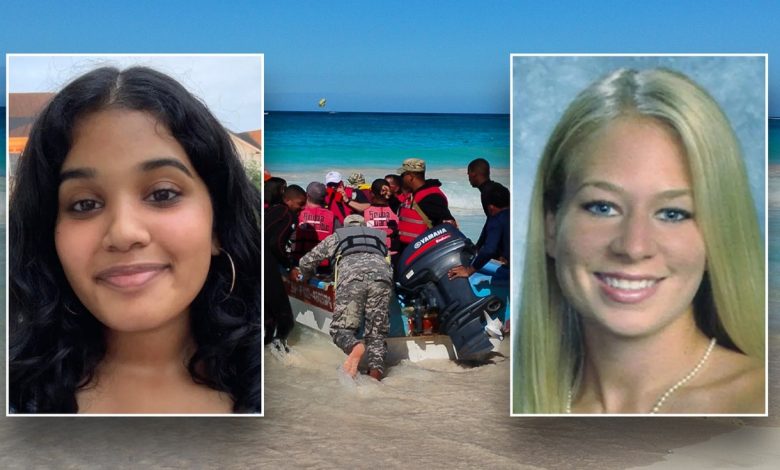 Sudiksha Konanki (L) and Natalee Holloway (R)