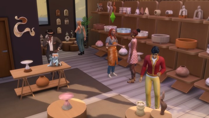 Pottery store in The Sims 4 Businesses and Hobbies.