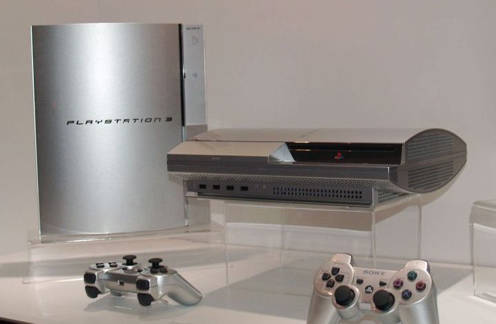 PS3 consoles at a trade show.