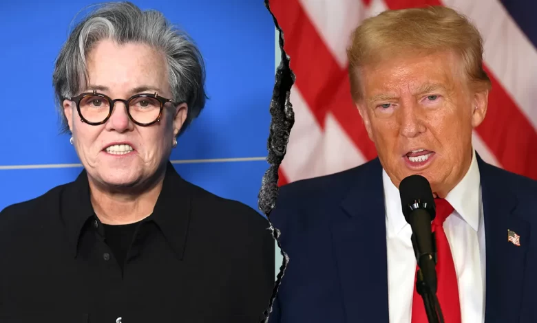 Trump pokes fun at Rosie O'Donnell after she flees US