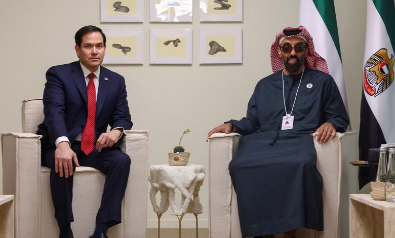 Secretary of State Marco Rubio and Sheikh Tahnoon bin Zayed Al Nahyan