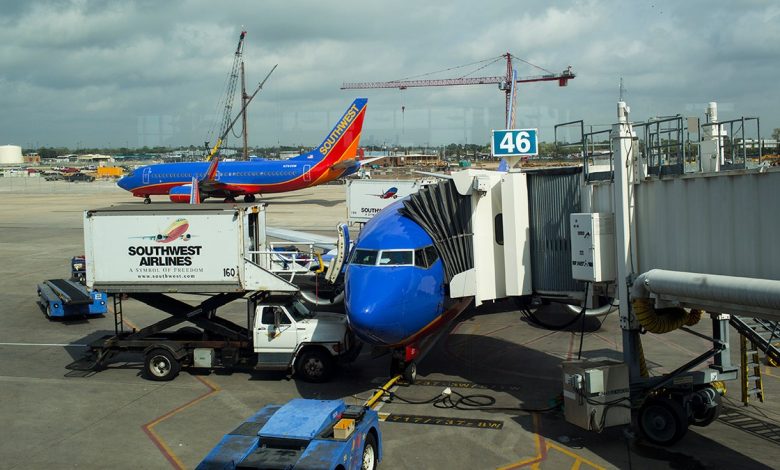 Southwest planes at Houston airport