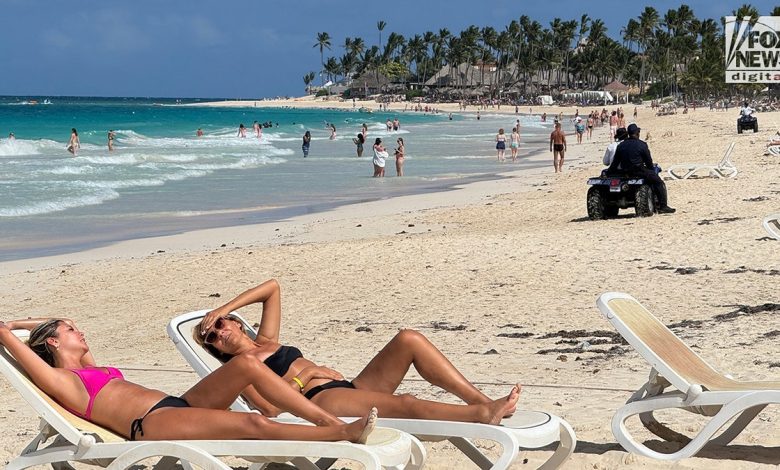 Spring breakers enjoy the beach Sudiksha Konanki went missing on at the RIU Republica Resort in Punta Cana, Dominican Republic