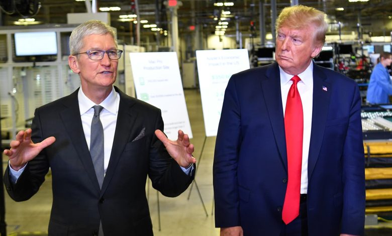 Apple's iPhones will face 25% tariff if made outside U.S.
