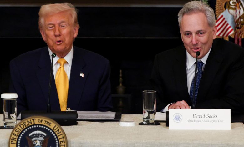 Trump crypto czar Sacks stablecoin bill unlock trillions for Treasury