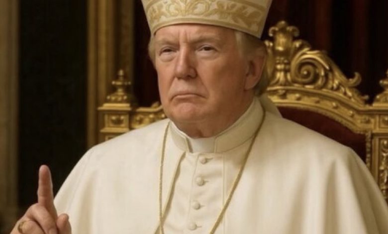 Trump depicted as pope in AI-generated photo