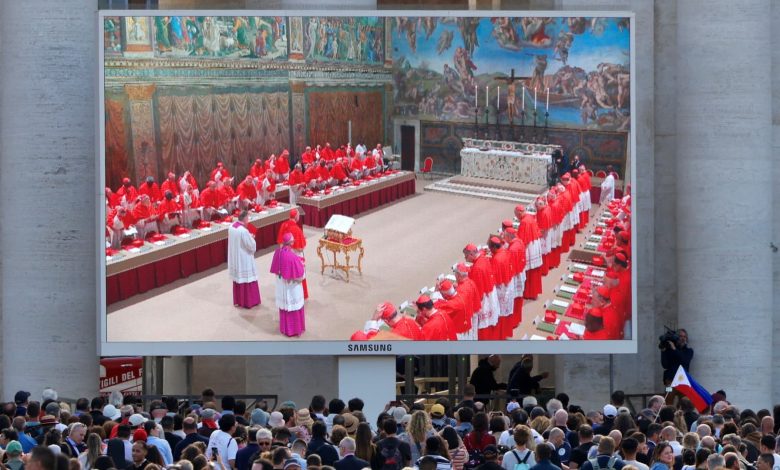 Cardinals begin conclave to elect new pope in majesty of Sistine Chapel