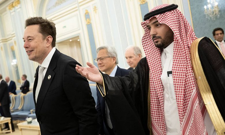 Tech CEOs mingle with Trump and MBS at Saudi investment forum