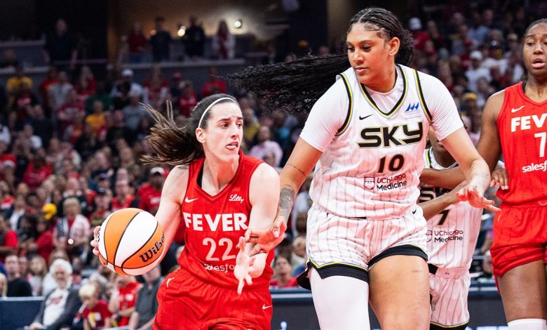 Caitlin Clark records triple-double as Fever dominate Sky in WNBA opener