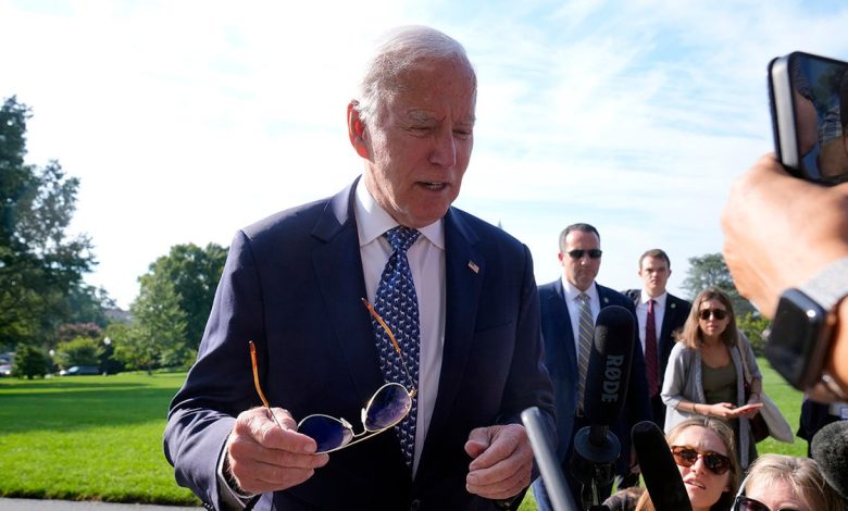 Biden to reporters at White House