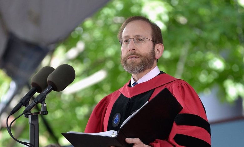 Harvard interim president Alan Garber