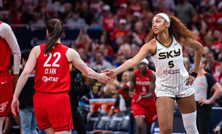 Caitlin Clark, Angel Reese have heated exchanged during Fever-Sky game