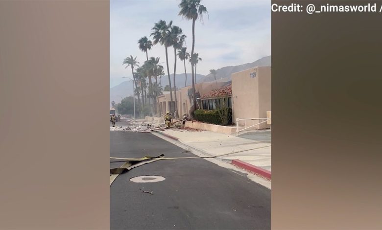Apparent explosion rock downtown Palm Springs
