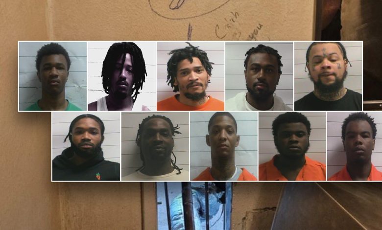 10 inmates escaped from the jail, according to authorities.