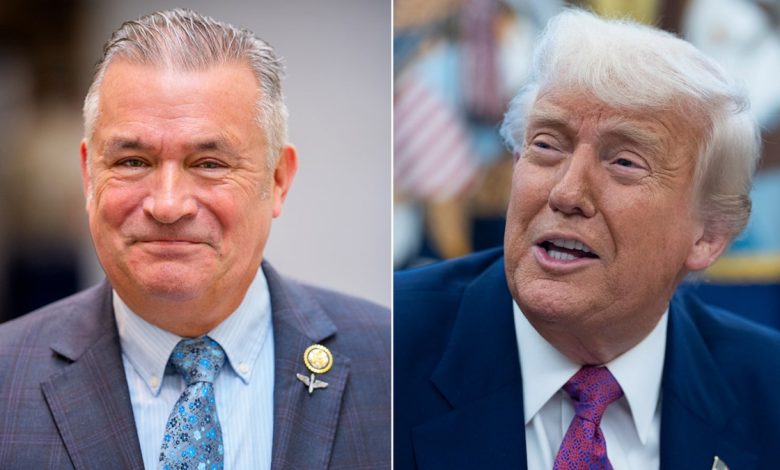 Left: Rep. Don Bacon; Right: President Donald Trump