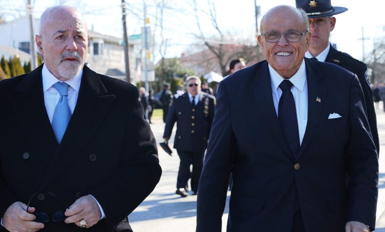 Former NYPD Commissioner Bernard Kerik and former NYC Mayor Rudy Giuliani