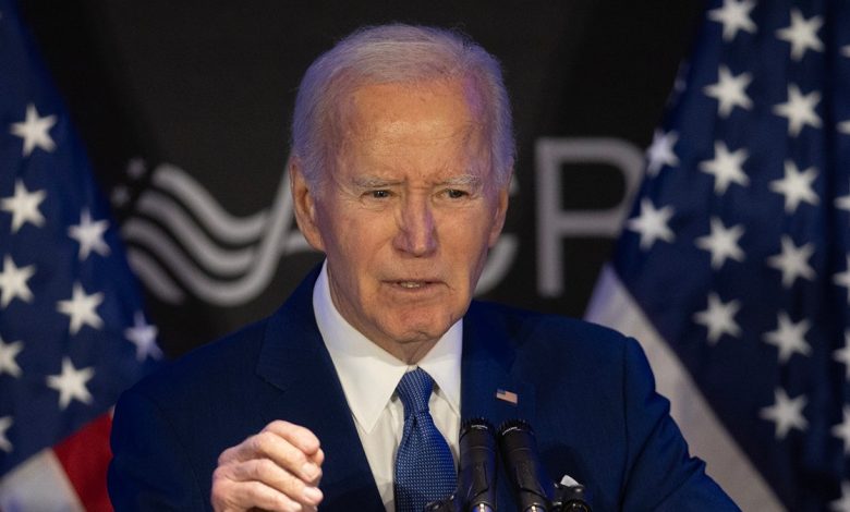 Biden talking