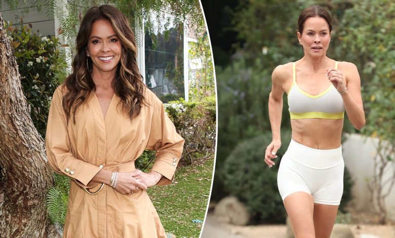 Fitness guru Brooke Burke's morning routine includes belly patches, cold plunge