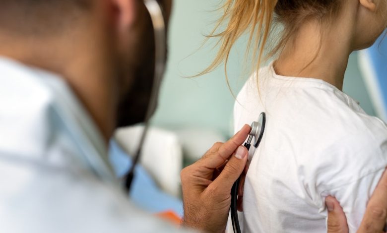 Child at doctor