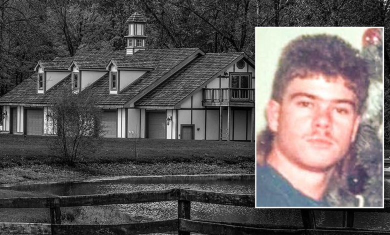 Edited picture Daniel Thomas Halloran in front of Fox Hollow Farm.