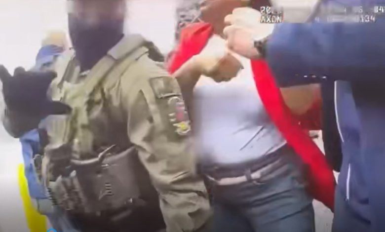 Screenshot from body camera video